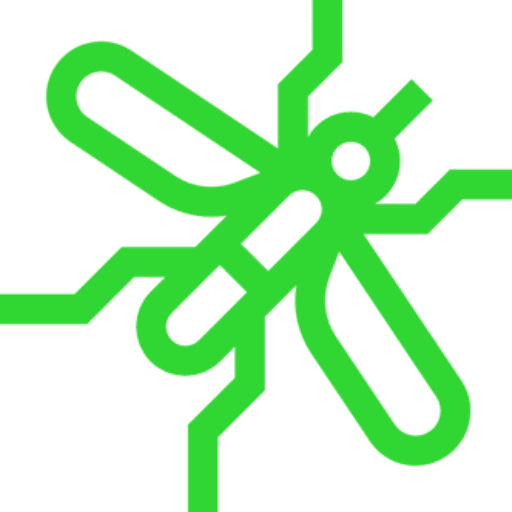 Digital dragonfly logo design